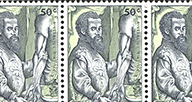 Stamps featuring Vesalius.